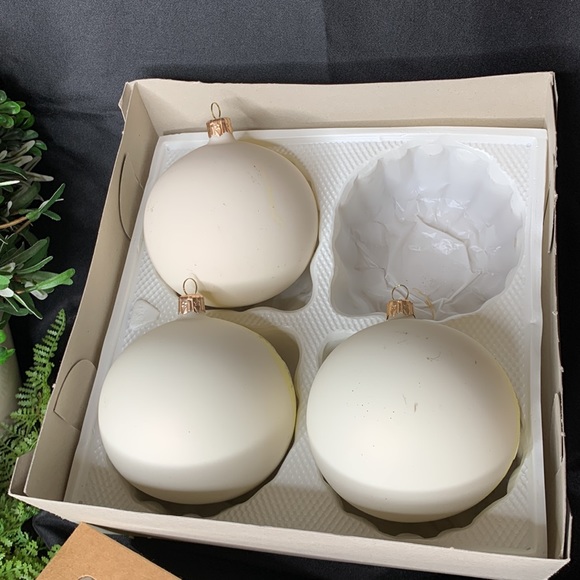 Set of 3 VITBIS hand blown / hand made glass Christmas ornaments made in Poland - Picture 7 of 8